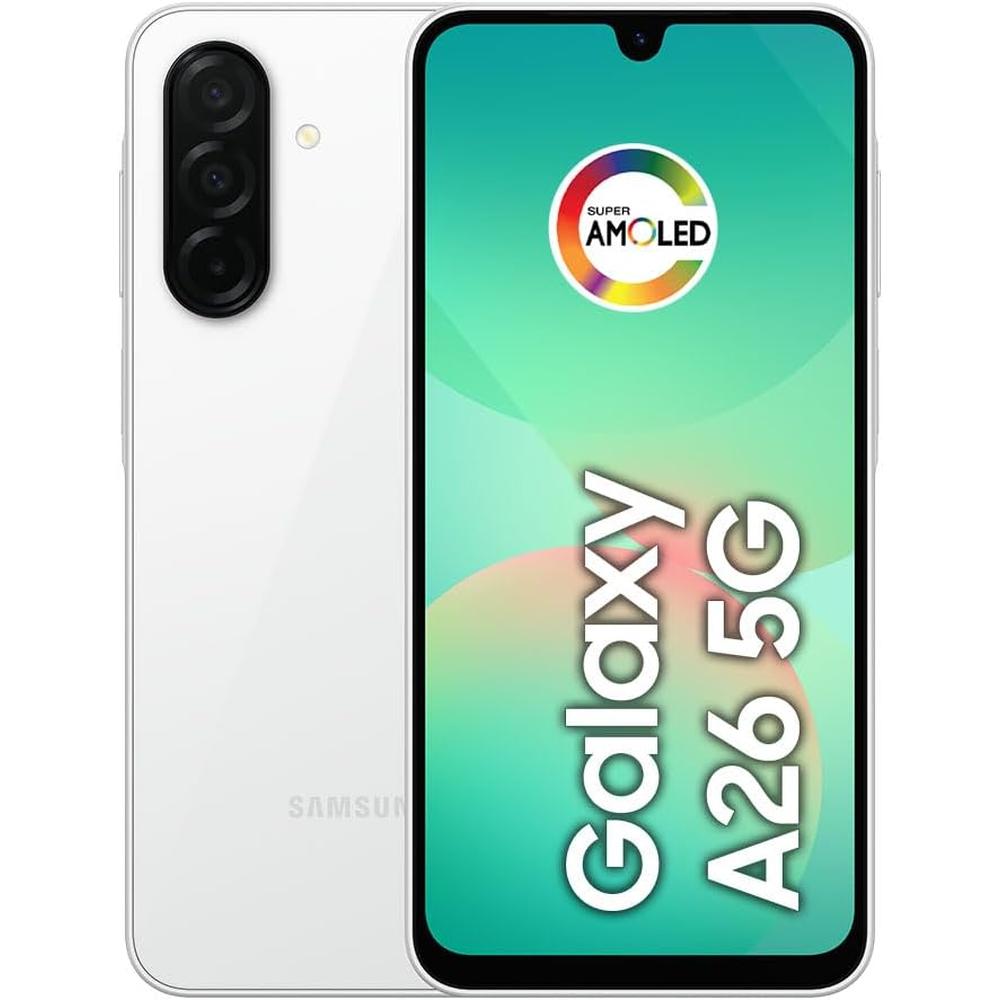CELULAR SAMSUNG GALAXY A26 5G IA 8GB RAM 256GB DUAL SIM 6.7 120HZ AMOLED IP67 - BLANCO