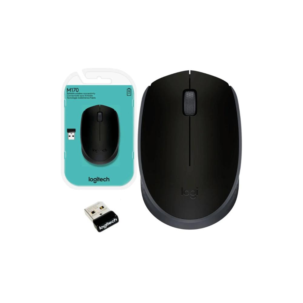 MOUSE LOGITECH M170 WIRELESS BLACK 910-004940