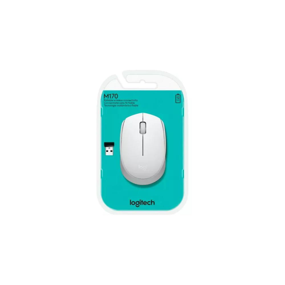 MOUSE LOGITECH M170 WIRELESS WHITE 910-006864