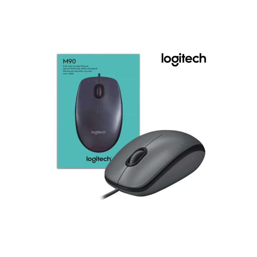 MOUSE LOGITECH M90 USB BLACK - GREY 910-004053