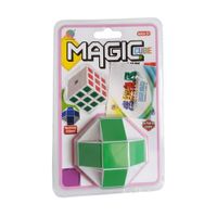 Cubo Magico Serpiente Plegable  Square Verde Magic Cube