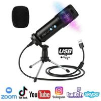 Micrófono Condensador Profesional BM858BP USB Estudio de Grabación PC