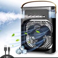 Ventilador humidificador eléctrico portátil 12256 - Negro