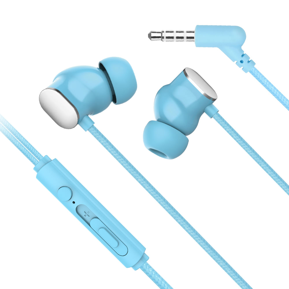 Miccell Audífonos In-Ear 3.5mm con Micrófono y Audio Estéreo HD para Celular