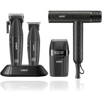 Combo Barber Pro Vgr V-640s4 Clipper Trimmer Shaver Secador