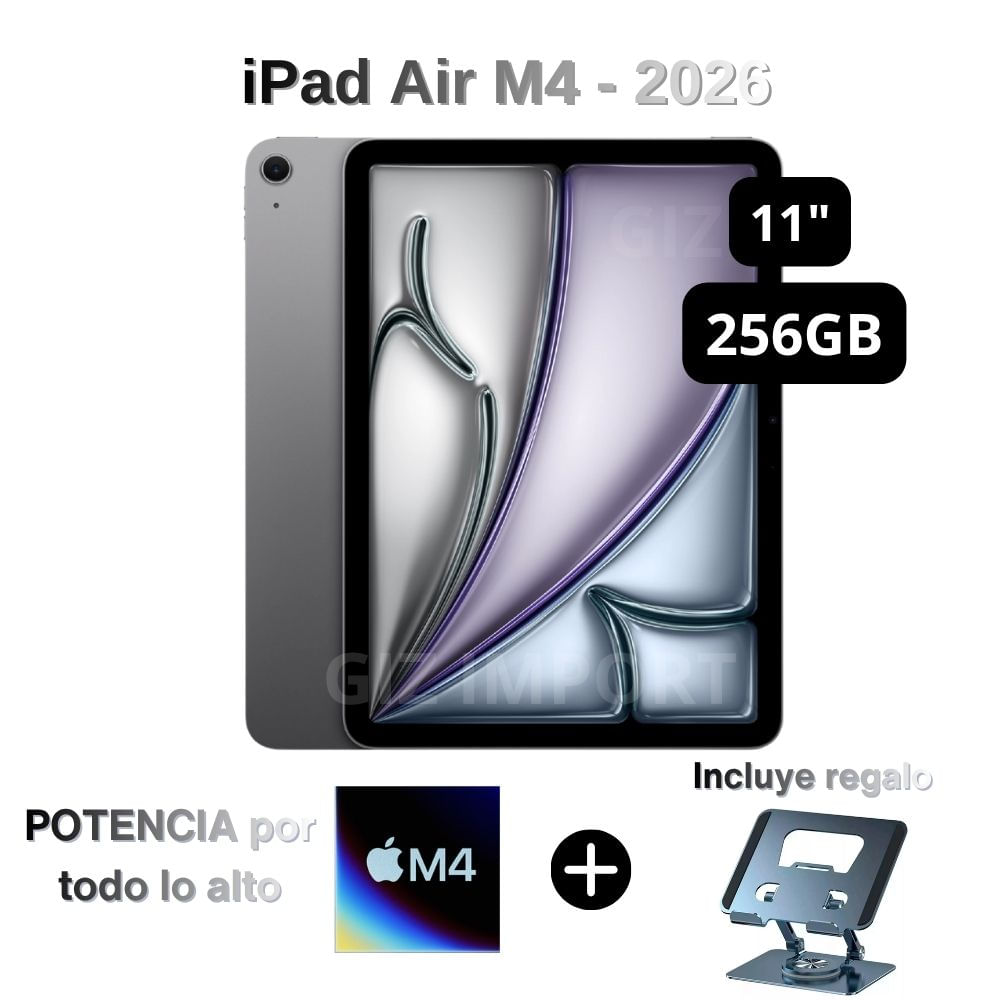 Combo iPad Air de 11'' Chip M4 WiFi 256GB Space Gray - Incluye de regalo un Soporte ajustable
