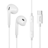 Miccell Audífonos HiFi con Cable para iPhone y Android Conector 3.5mm y USB-C