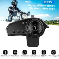 Audífonos BT35 Luces RGB  Tipo C bluetooth para casco de Moto