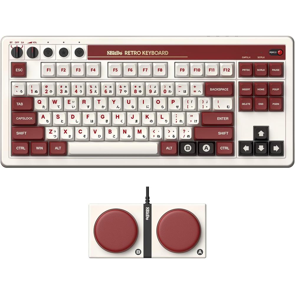 Teclado Mecánico Retro 87 8BitDo - Edición Fami