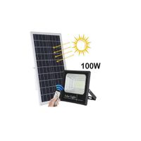 Reflector Solar Led con Panel Solar 100Watts Exteriores SQAB100W