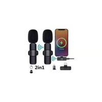 Microfono Inalambrico Solapa 2 Para Celulares iPhone -K9-TC IP V8 USB