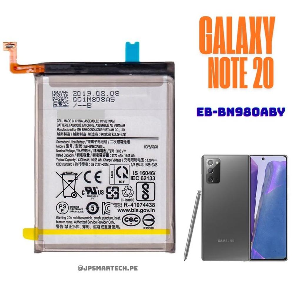 BATERIA SAMSUNG NOTE 20 TORIGINAL-SM NUEVO