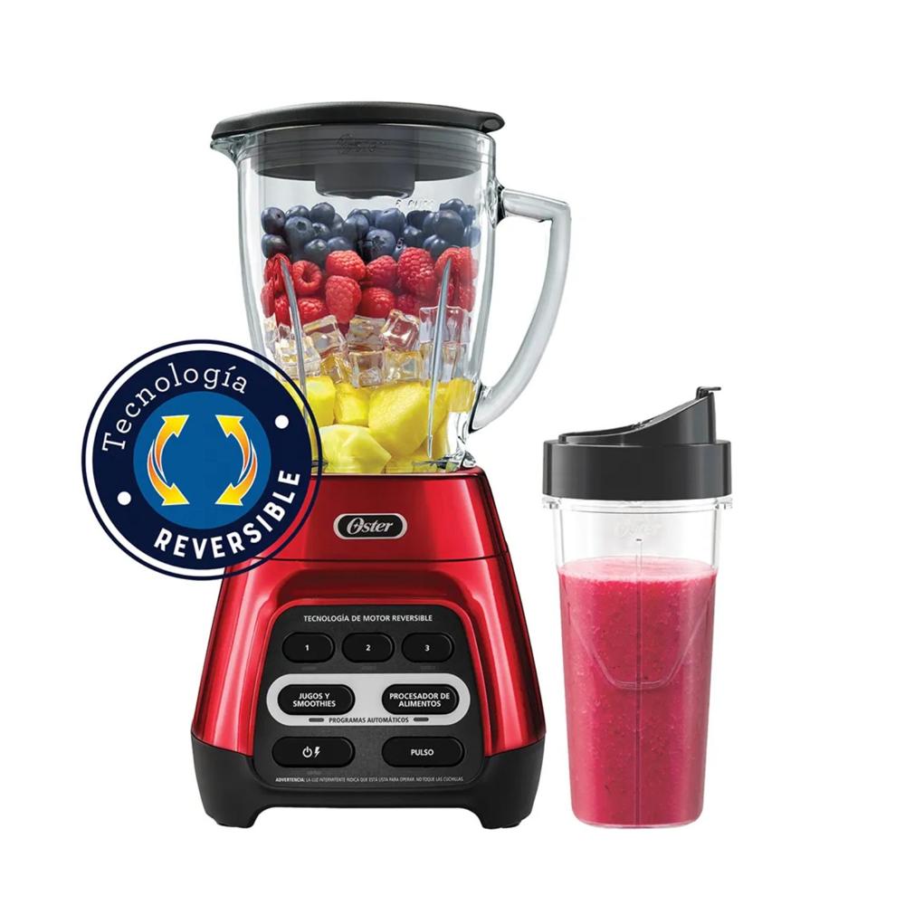 Licuadora Oster Reversible Blend-N-Go 1.5L 1000W Roja BLSTPYG1310RBG-053