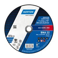 Disco de corte Inox. BNA22 9""-230x2.0mm Norton