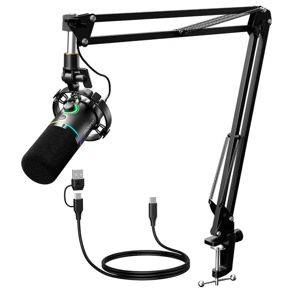 Microfono Maono PD200XS Condensador AUX USB Dinámico Studio Podcast Streaming
