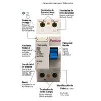 INTERRUPTOR DIFERENCIAL MONOFASICO 2X25AMP