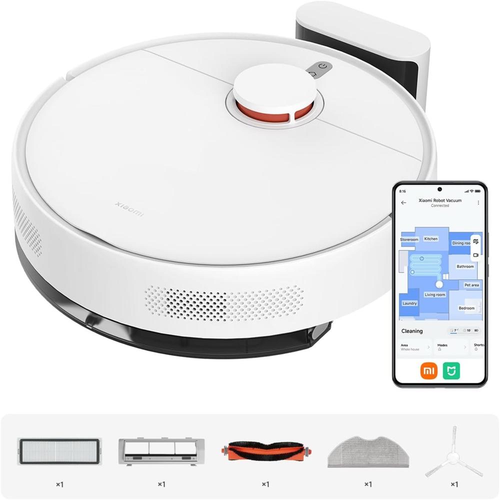 Robot Aspirador Xiaomi S40C Potente succión de 5000pa Navegación láser LDS
