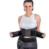 Faja para Soporte Lumbar Flexible Negra Talla M
