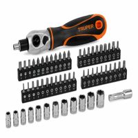 DESARMADOR TIPO MATRACA CON 42 PUNTAS 14 DADOS MAS EXTENSEION TRUPER