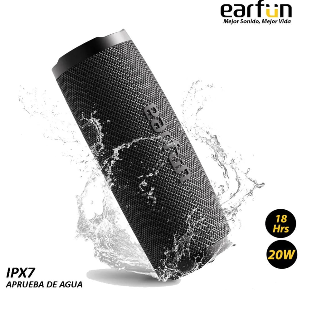 EarFun UBOOM SLIM Altavoz portátil 20W sonido estéreo graves ricos