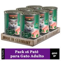 Pack x6 Paté Gato Leonardo Quality Selection Pato 400 gr