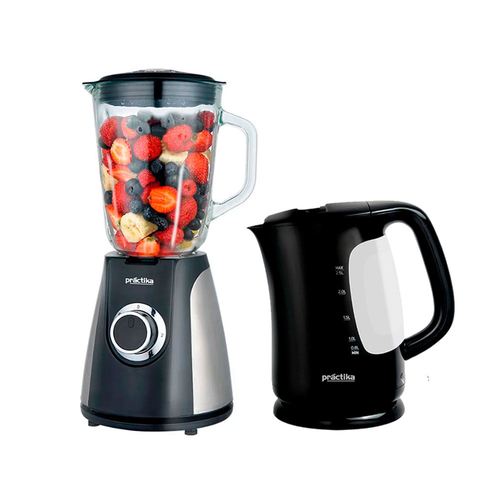 Combo Licuadora Practika CD700 700W Hervidor 2.5 Lt