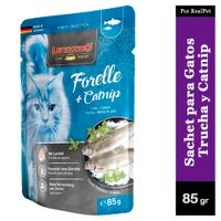 Sachet para Gato Leonardo sabor Trucha y Catnip 85 gr