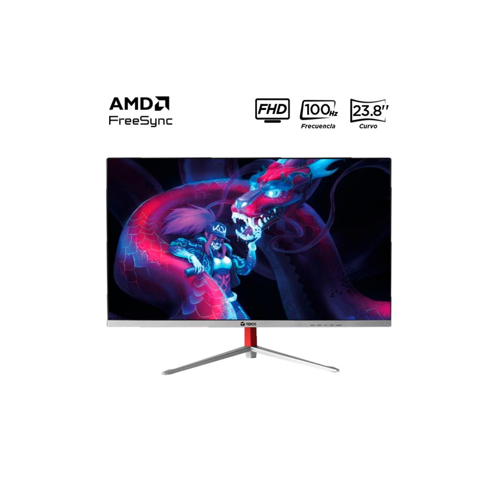 MONITOR CURVO TEROS TE-2402S 238 FHD VA 100HZ 1MS HDMI VGA FREESYNC PREMIUM