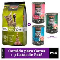 Comida Gato Adulto Leonardo Grain Free Poultry 7.5kg+3 Patés