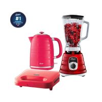 Combo Oster Licuadora 1.25 Lt - Hervidor 1.7 Lt - Sandwichera