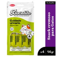Snack Cremoso Gato Bocatito Cuidado Urinario 4 tubos 56g