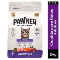 Comida para Gato Esterilizado Pawner Pollo y Salmón 3 kg