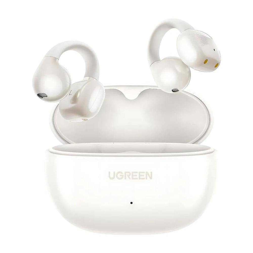 Audifonos Ugreen Hitune S3 Open Ear Clip Bluetooth 5.4 Blanco Perla