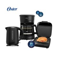 Combo OSTER Sandwichera - Hervidor 1.7 Litros - Cafetera BVSTDCS51B