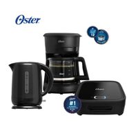 Combo OSTER Sandwichera - Hervidor 1.7 Lts - Cafetera 5 Tazas