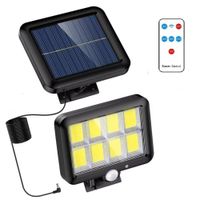 Lampara Solar Panel con Cable para Exterior Sensor de Movimiento