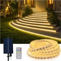 Luces Solares Tipo Manguera 20M IP68 1280 LED para Jardín Terraza y Decoración