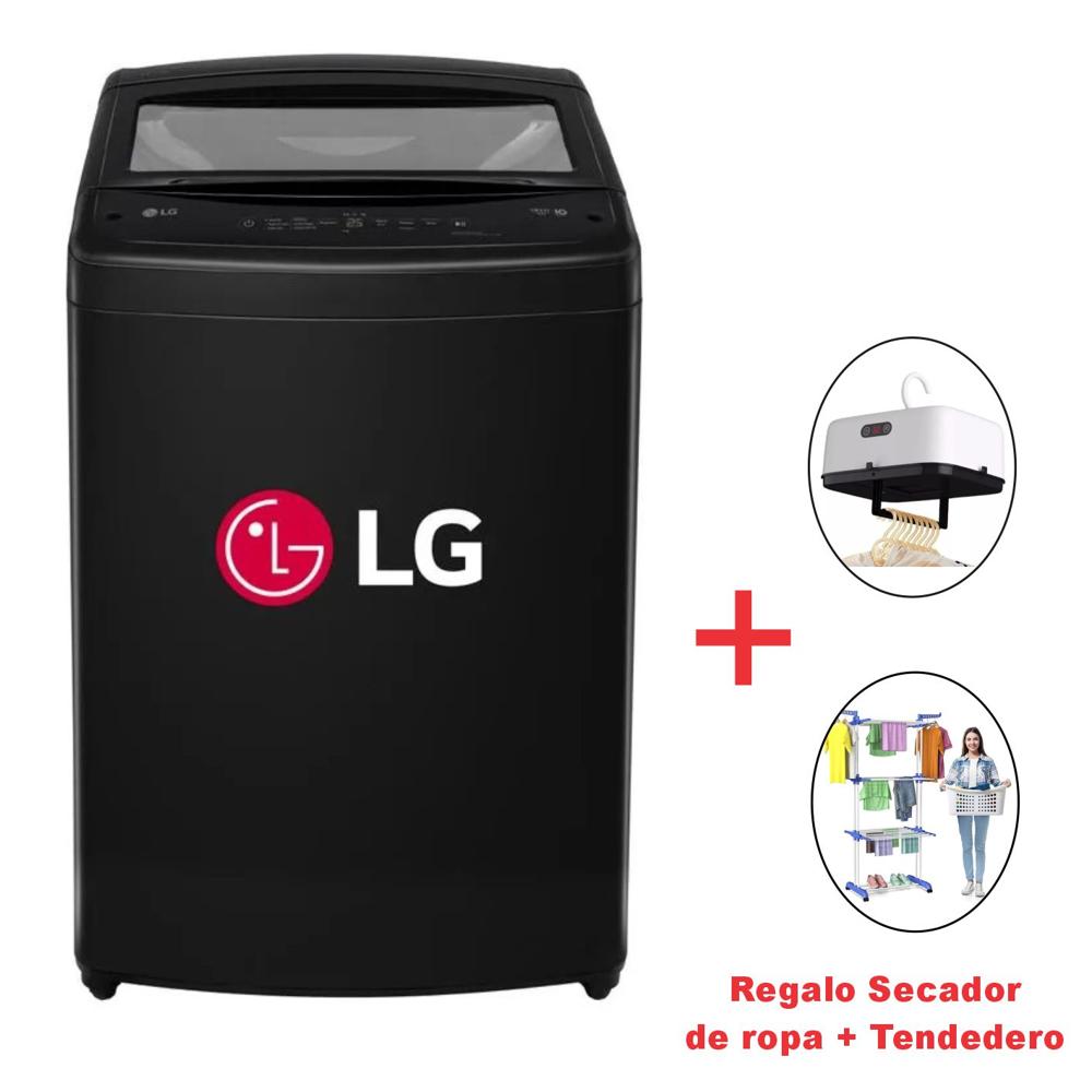 Lavadora LG Turbodrum 19Kg  WT190BVTB Carga Superior Negro