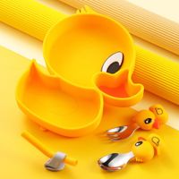 Set de alimentación infantil modelo patito