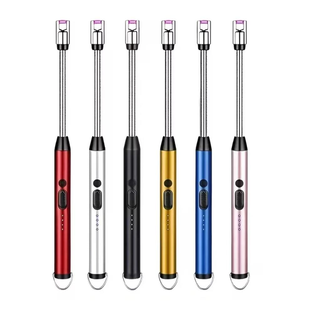 ENCENDEDOR ELÉCTRICO RECARGABLE PUERTO USB PLATADO