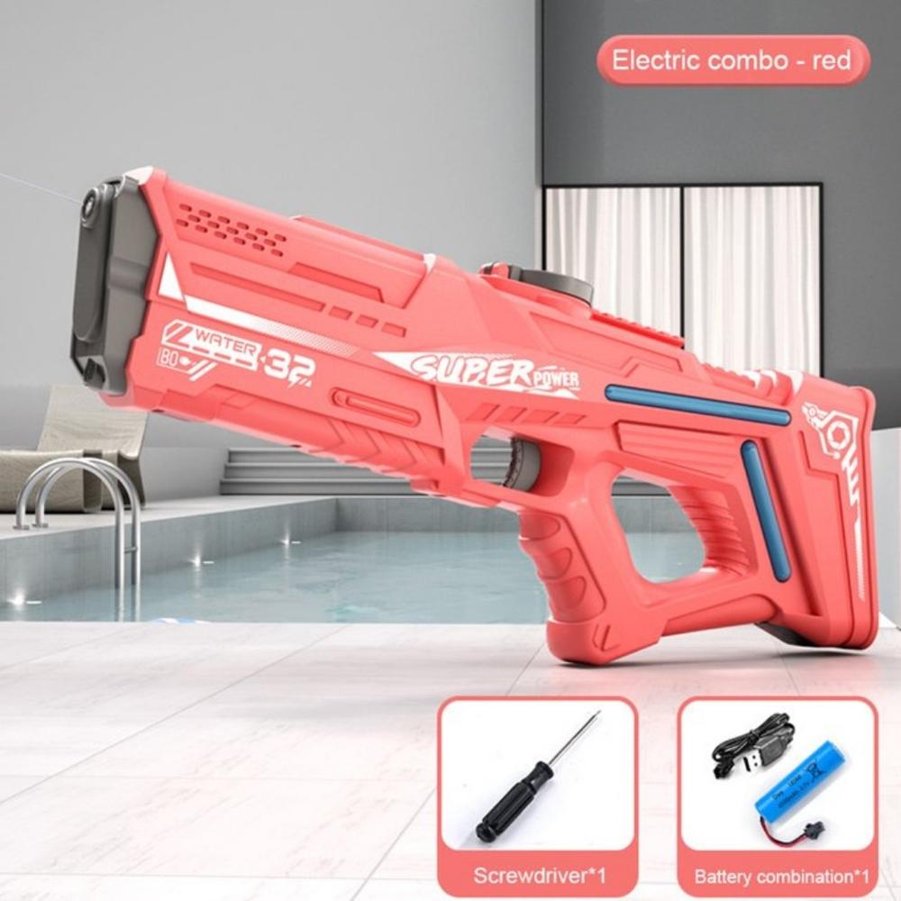 Pistola de agua electrica automatica W32 rojo