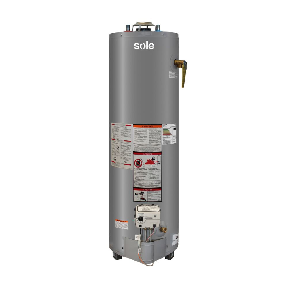 Termotanque a Gas Sole Acumulación 145L Plata con Eficiencia Energética A