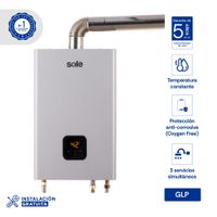 Terma a Gas Sole Tiro Forzado GLP 14L + Accesorios