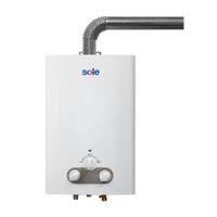 Terma a Gas Sole Tiro Forzado GLP 10L Calentador Instantáneo con Pantalla Digital