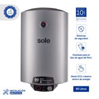 Terma Eléctrica Sole Elite 80L para Pared