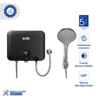 Rapiducha Sole Start Temppro 5500W Eléctrica ABS 60 °C Adosada a la Pared con Accesorios