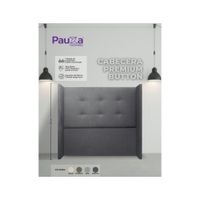 CABECERA PAUZA PREMIUM BUTTON 2 PLZ GRIS