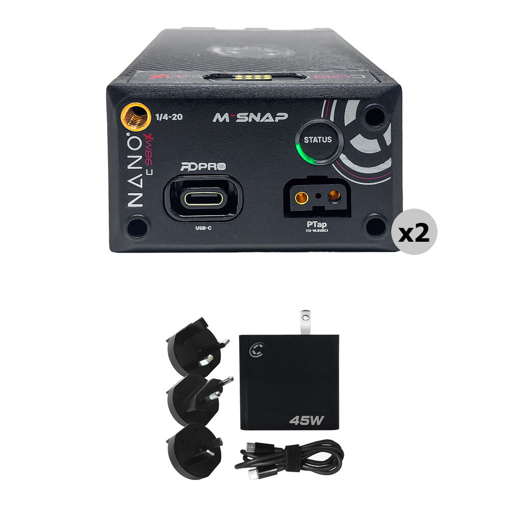 Core SWX Kit de Baterías NANO-C98MX HDV con Cargador USB-C de 45W