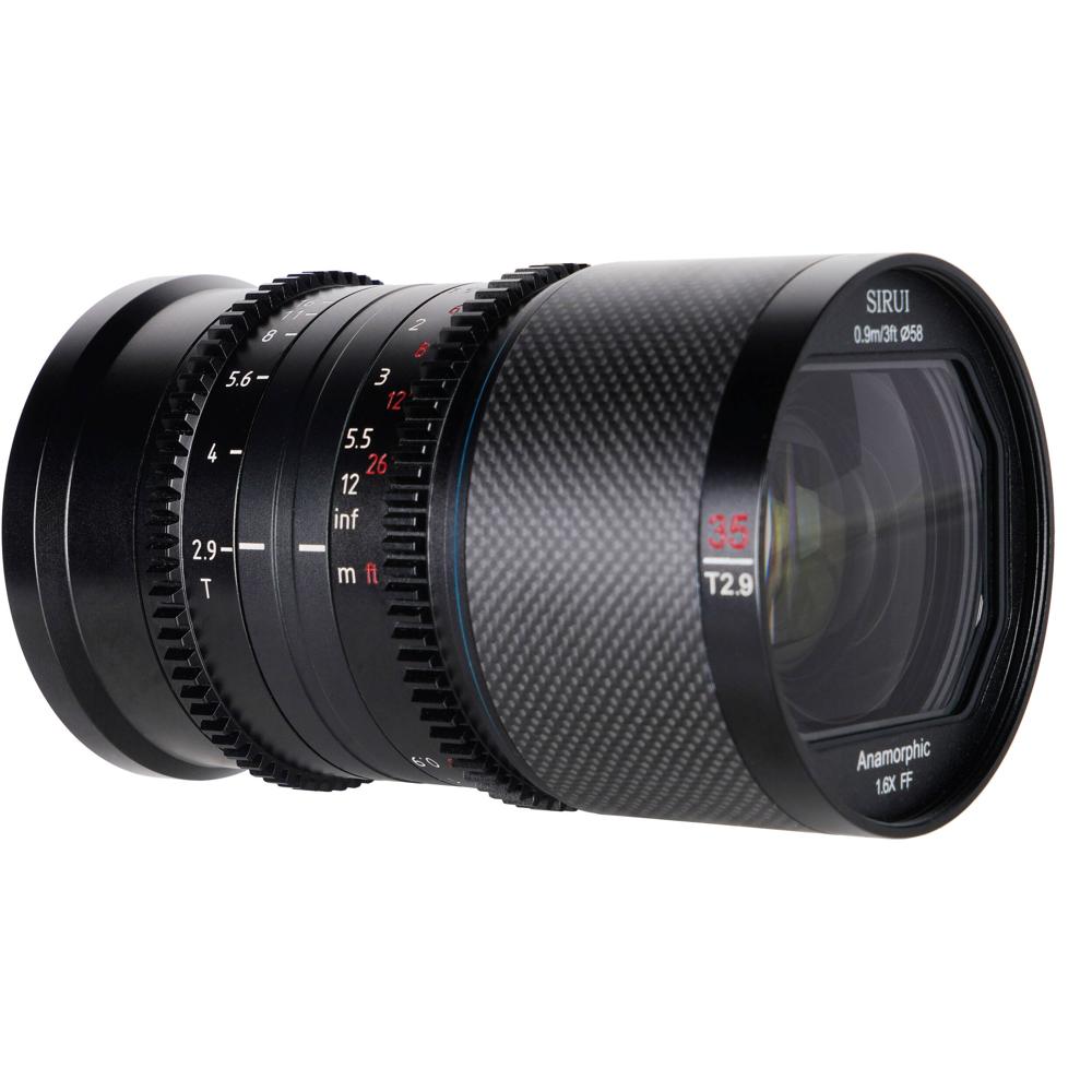 Sirui Lente Anamórfica Saturn 35mm T2.9 1.6x Carbon Fiber para Montura L - Efectos de Ray