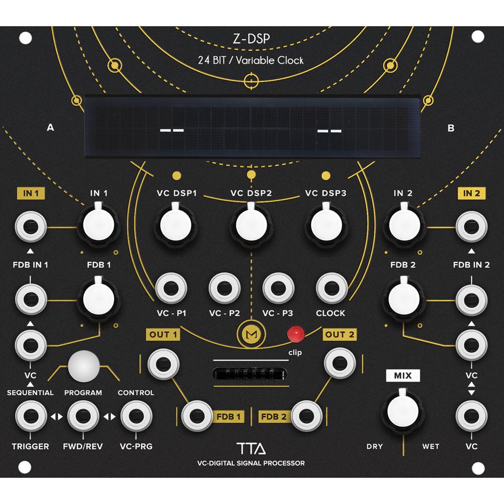 Tiptop Z-DSP Procesador de Señal Digital Controlado por Voltaje Eurorack 28 HP, Negro - 2